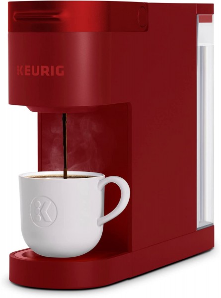 Keurig K-Slim Coffee Maker Single Serve K-Cup Pod Coffee Brewer Multistream Technology Scarlet Red B09RQ38MYK