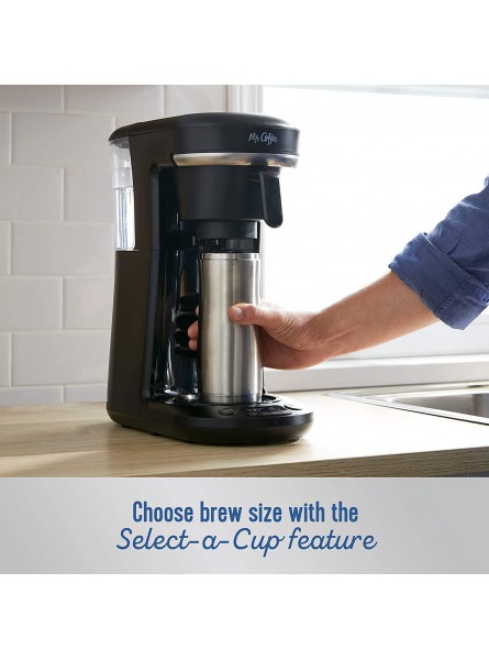 Mr. Coffee Coffee Maker Programmable Coffee Machine for Single Serve or Carafe Coffee 10 Cups Black B08MX22M25