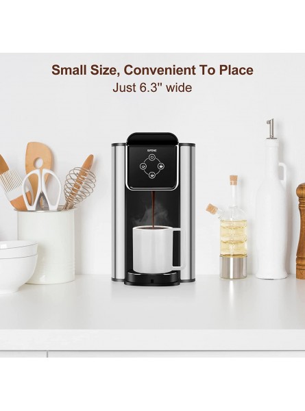 Single Serve Coffee Maker SiFENE Personal Coffee Brewer Machine 3 in 1 for Capsule pod Loose Leaf Tea&Ground Coffee 50oz Removable Water Reservoir For Home&Office B09QQNZDRW