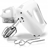 DEKOPRO Hand Mixer Electric Power 5-Speed with Snap-On Storage Case,4 Stainless Steel Accessories for Easy Whipping Mixing Cookies Brownies Cakes and Dough Batters B08RYD9X9P