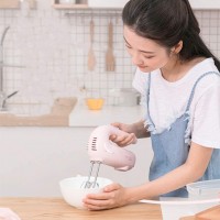 DX Hand Mixer Electric 5-Speed Hand Mixer with Turbo Handheld Kitchen Mixer Includes Beaters Storage Case Pink B086PJQ7HY