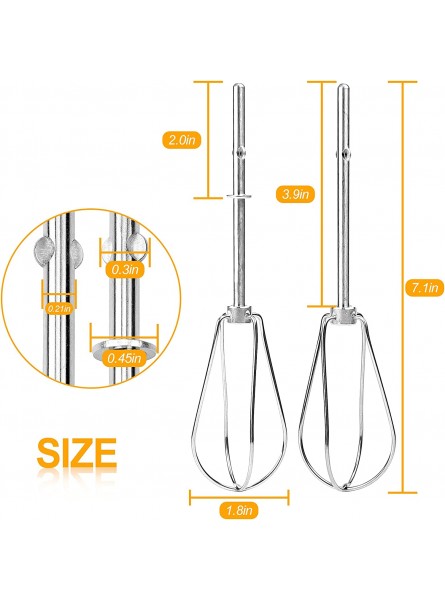 Hand Mixer Beaters W10490648 Hand Mixer Attachment Beaters Replace W10490648 KHM2B AP5644233 PS4082859 2PACK B08R1PJHL4