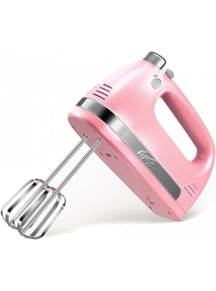 LJFJJ Compact Hand Mixer Electric 5 Speed Egg Beater Multifunctional Food Processor Ultra Power Electric Kitchen Mixer 350W Color : Pink B08CRQG4L3