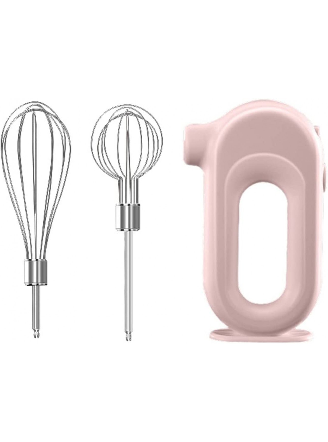 Mini Household Cordless Electric Hand Mixer USB Rechargable Handheld Egg Beater with 2 Detachable Stir Whisks 4 Speed Modes Baking at Home for Kitchen Lightweight Hand Mixers Pink One Size B0B2K55442