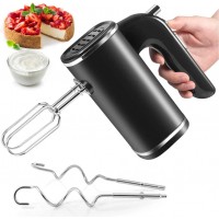 Sticque Hand Mixer Electric 5 Speed Egg Beaters 2021 Portable Kitchen Blender Stainless Steel Whisk with 2 Dough Hooks for Cake Baking Ice Cream Mixer B09BYXTP5Y