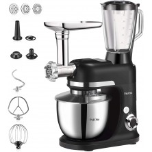 BONISO Stand Mixer,6.5-QT 800W 6-Speed Tilt-Head Food Mixer Multifunctional Kitchen Electric Mixer with Dough Hook Wire Whip Beater,Meat Grinder and Blender B08T8VKFMF