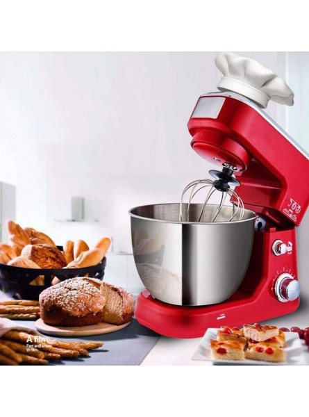 Mixers Stand Mixer Tilting Food Mixer Kitchen Electric Mixer 3 In 1 Dough Hook 4 Liters Stainless Steel Mixing Bowl 6 Speed 600W Perfect Home Baking Healthy Pastries Household Stand Mixers B0837RM2GW