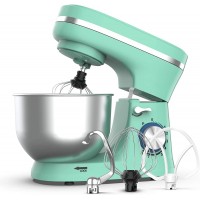Setting Electric Household Stand Mixer 8-Speed Tilt-Head Standmixer Machine Baking Cake Cookie 4.7QT Stainless Steel Bowl Hook Wire Whip & Beater Pouring Shield Blue 13.98*11.30*8.82 Inch B09KLPX9HK