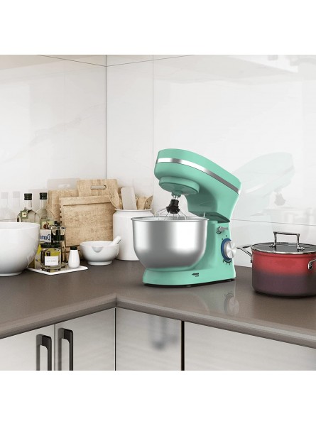 Stand Mixer 4.7QT 8-Speed Tilt-Head Kitchen Dough Mixer Electric Mixer with Stainless Steel Bowl Wire Whip Dough Hook and Beater Green B09MSB4T1P