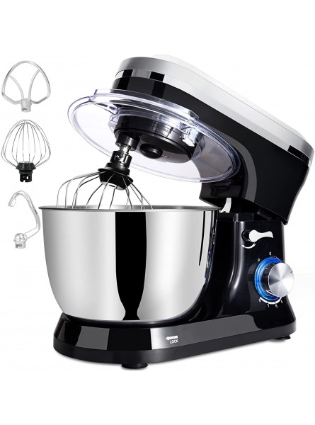 Stand Mixer 4.8QT Kitchen Electric Mixer Tilt-Head Food Dough Mixer 380W 8-Speed with Whisk Dough Hook Mixing Beater & Splash Guard for Baking Cake Cookie Kneading B09BZNFFXC