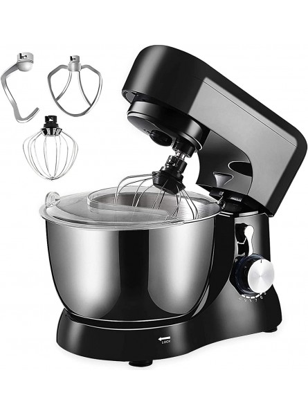 Stand Mixer 5-QT 380W 10-Speed Tilt-Head Food Mixer with Splash Guard Kitchen Electric Mixer with Dough Hook Wire Whip & Beater Black B09Y1ZRX1W