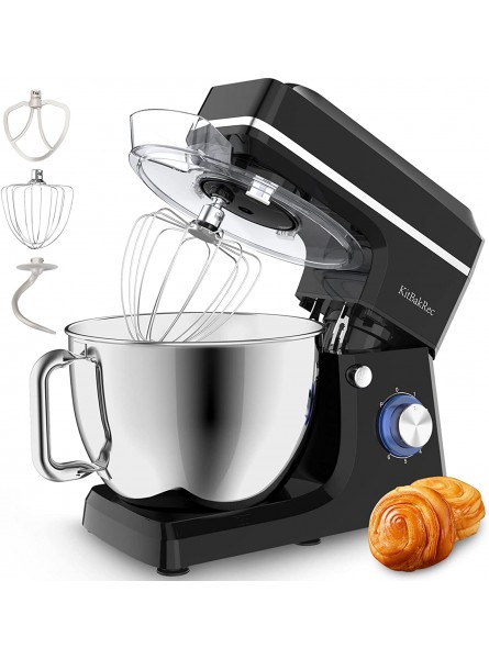 Stand Mixer 8.5Qt 660W Home Mixers Kitchen Electric Stand Mixer 6-speed Tilt-Head Food Cake Mixer with Bowl and Stand Mixer Splash Guard Dough Hook Beater Whisk for Baking Cake Biscuit B09TR1VS9D
