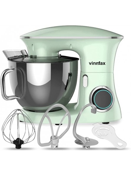 Stand Mixer Vinmax Electric Kitchen Mixer Food Mixer with 8.5QT Stainless Steel Mixing Bowl Tilt-Head Mixer 6-Speed Kitchen with Dough Hook Beater Whisk for Baking Cakes Frosting Green B091L3NKBH