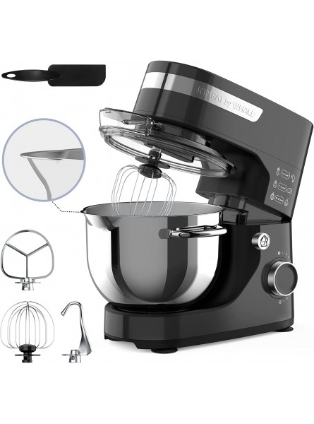 Stand Mixer whall 12-Speed Tilt-Head Kitchen Mixer Electric Food Mixer with Dough Hook Wire Whip Beater 4.5QT Stainless Steel Bowl for Baking Bread,Cakes,Cookie,Pizza,Egg,Salad B08PVS6RZX