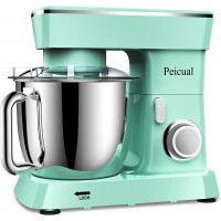 Upgraded Household Stand Mixer for Peicual 800W 10+P Speed High-Performance Tilt-Head Electric Kitchen Mixer 5.5 QT Stainless Steel Bowl with Dough Hook Flat Beater Wire Whisk & Splash Guard B09KG4R8K8