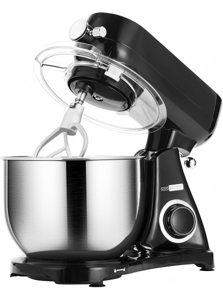 VIVOHOME Professional Chef Stand Mixer 800W Tilt-Head Metal Food Mixer with 6.7Qt Stainless Steel Bowl Compatible with Pasta Attachments Black B08QCTPPK7