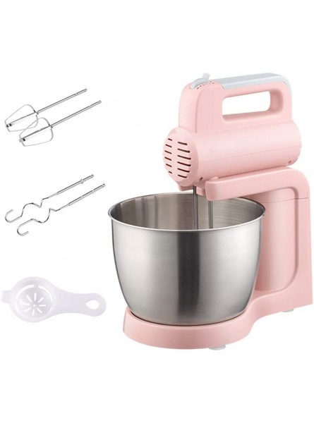 Xu-table Electric Stand Cake Mixer 5-Speeds 180W 3L Bowl Professional Food Blender Electric Egg Whisk for Baking Bread Desserts Color : Pink B08L5XFRPM