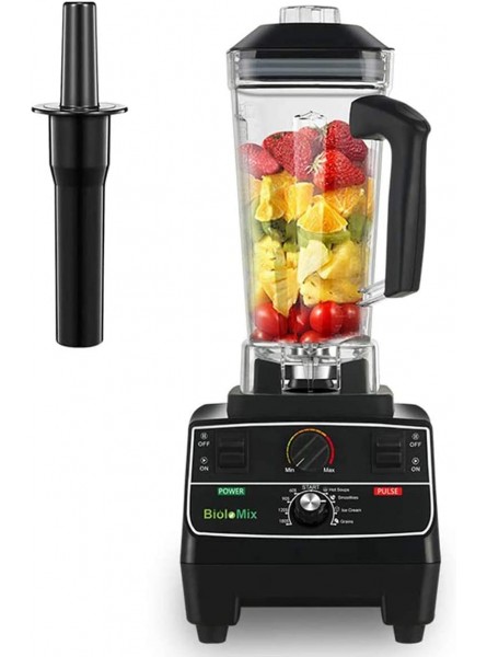 BioloMix Professional Countertop Blender Smoothie Mixer with 68oz BPA Free Pitcher Smart Timer And Pre-programed Peak 2200W Power Mixer With 8 Blades for Crusing Ice Frozen Dessert B087CJQRV1