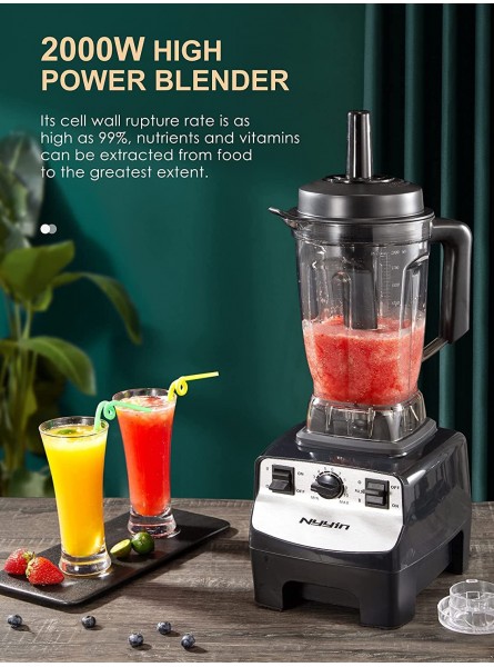 Blender Smoothie Maker 1450W Professional Countertop Blender for Kitchen 10 Speed Control 2L BPA-Free Tritan Container 8 Titanium Stainless Steel Blade for Ice Soup Nuts by Nyyin B092HFQZ33