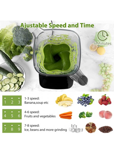 Blender Smoothie Maker,Nictiv 1200W Professional Blender for Kitchen with 9 Speed Control,68oz Countertop Blender 25000 RPM,5 Preset Programs with Touch Screen,Juicer for Ice,Nuts,Soup Frozen Dessert B094JRFQFB