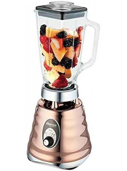 Ckitze Oster 4128 Copper 3-Speed Chrome Retro Blender with 5-Cup Glass Jar 220-volt Not for USA European Cord B0992WXQ15
