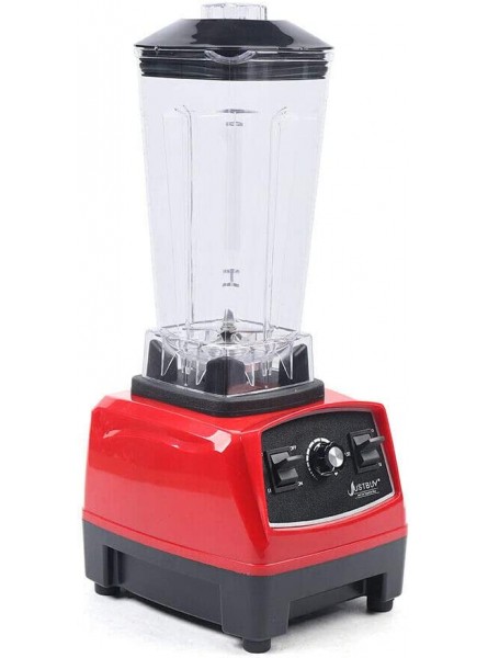 Commercial Blender,Countertop Blender Smoothie Maker,3HP 2200W Heavy DutyHigh Speed 45000RPM Kitchen Smoothie Blender Food Mixer 68 Ounce 2L for Soup,fish Crusing Ice Frozen Desser Home or Commercial Use Red B088R8HQ3T
