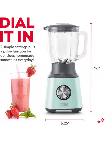 Dash Quest Countertop Blender 1.5L with Stainless Steel Blades for Coffee Drinks Deserts Frozen Cocktails Purées Shakes Soups Smoothies & More Aqua B08QRR13Q1