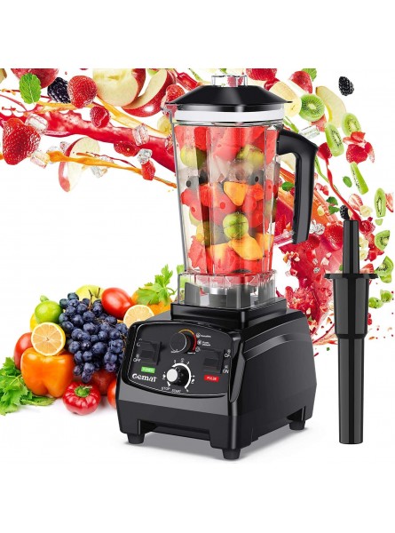 GEMAT Professional Countertop Blender with 1400-Watt Base Smoothie Blender ,Built-in Timer ,High Power Blender 2L Cups for Frozen Drinks ,Shakes and Smoothies B0931QMJYF