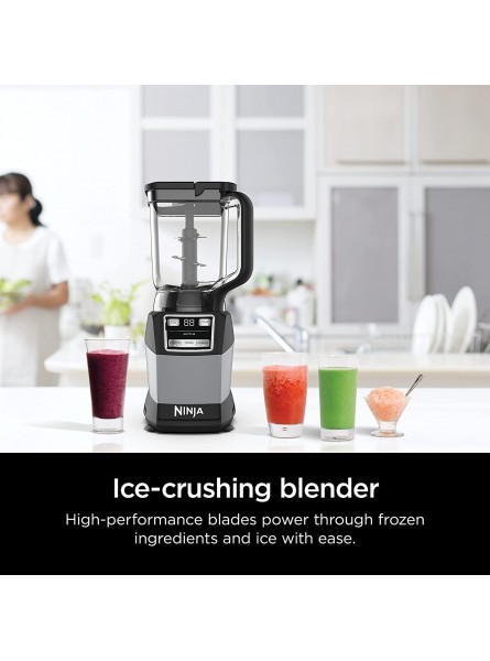 Ninja AMZ493BRN Compact Kitchen System 1200W 3 Functions for Smoothies Dough & Frozen Drinks with Auto-IQ 72-oz.* Blender Pitcher 40-oz. Processor Bowl & 18-oz. Single-Serve Cup Grey B08QJSDBY4