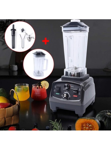 Professional Kitchen Countertop Blender 110V 1000W 2L Stainless Steel Six-wave Action Blade Built-in Timer Food Processor Smoothie Blender with Overload and Overheat Protection B09MCYTM7N