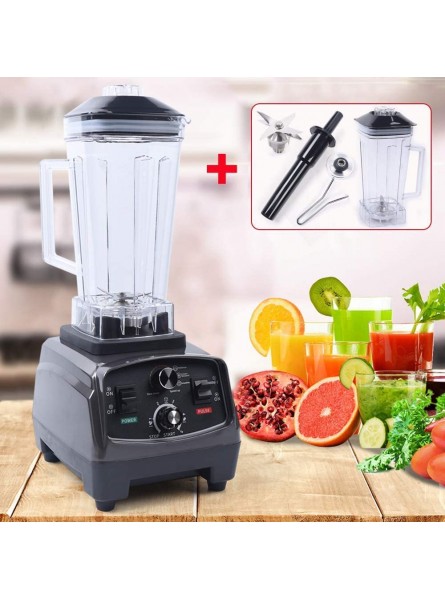 Professional Kitchen Countertop Blender 110V 1000W 2L Stainless Steel Six-wave Action Blade Built-in Timer Food Processor Smoothie Blender with Overload and Overheat Protection B09MCYTM7N