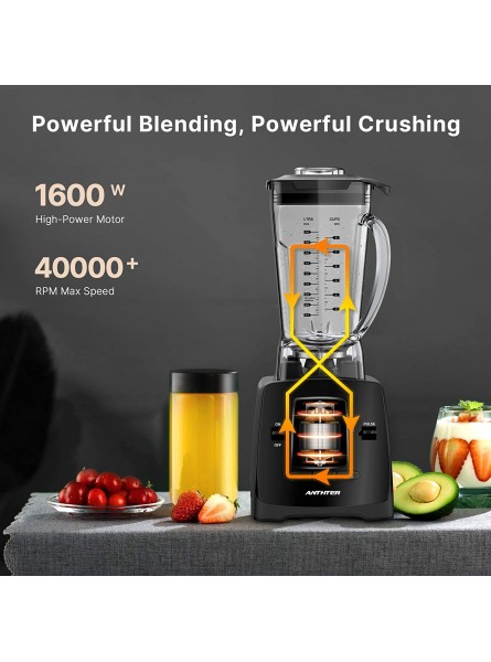 Smoothie Blender Anthter 1600W Professional Countertop Blender for Kitchen with 68oz BPA Free Pitcher 3 Presets 6-Leaf Stainless Steel Ideal for Smoothies Milkshakes Ice Crushing and Juice B08P26N3CP