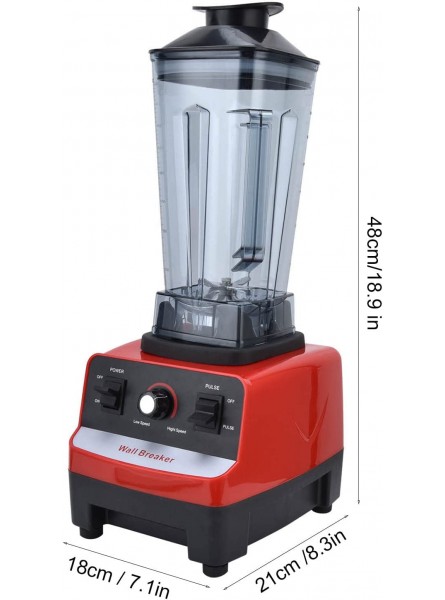 Stepless Speed Regulation Countertop Blender 800W 128.7oz Professional Blender Multifunction Food Processer with 2L Container for Grinding Grains Nuts Coffee BeansUS plug B09M8NLL58
