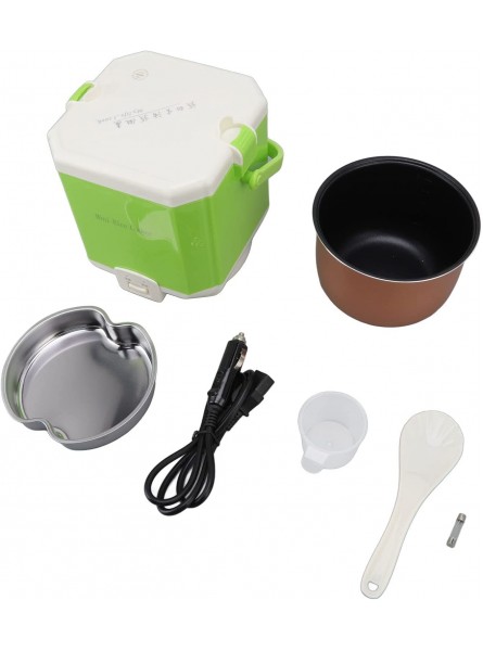 Qinlorgo Mini Rice Cooker Food Grade Material Auto Rice Cooker Mechanical Key Switch 1.6L Capacity One Button Control for Long Travel Outdoor Camping B0B5JPH4KQ