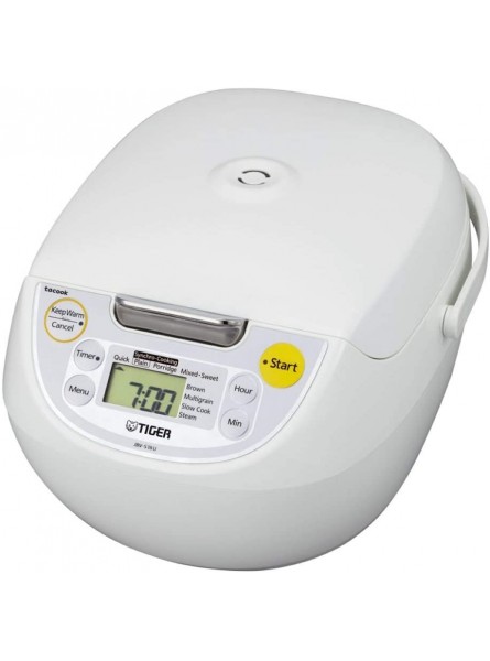 Tiger JBV-S18U 10-Cup Microcomputer Controlled 4-in-1 Rice Cooker White B01L9SD3K0
