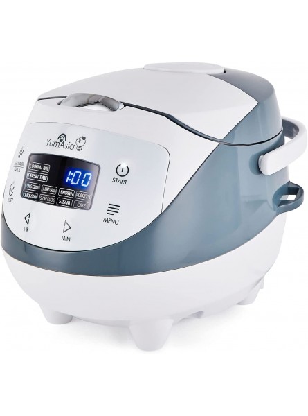Yum Asia Panda Mini Rice Cooker With Ninja Ceramic Bowl and Advanced Fuzzy Logic 3.5 cup 0.63 litre 4 Rice Cooking Functions 4 Multicooker functions Motouch LED display US Version B08Y7RHNTH
