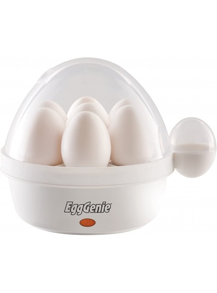 Egg Genie by Big Boss The Original Rapid Egg Cooker: 7 Egg Capacity Electric Egg Cooker for Hard Boiled Eggs with Time & Auto Shut Off Feature – As Seen on TV B0026RXLGU