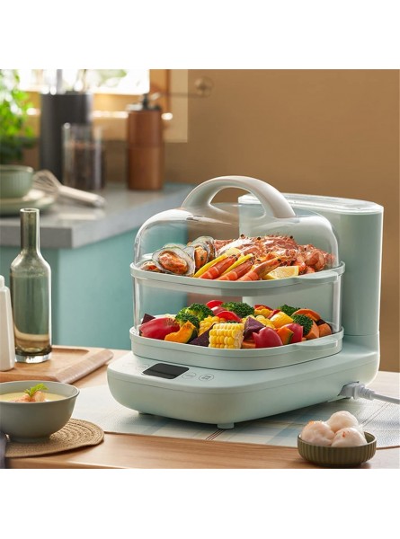 Steamers Multifunctional Heat Preservation Breakfast Machine Electric Food Steamer Reservation PP Material Double Layer B09Y47SL9Q