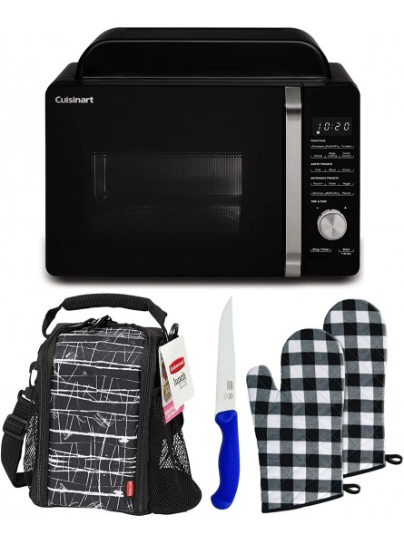 Cuisinart AMW-60 3-in-1 Microwave AirFryer Convection Oven Bundle with Lunchbox Oven Mitt and Utility Knife 4 Items B08TX337VD