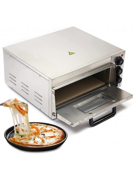 2000W Electric Pizza Oven Stainless Steel Commercial and Home Pizza Oven Single Layer Bakery Pizzeria Cooker Toaster for Restaurant Kitchen Home 110V 60Hz B0B3MTLPTP
