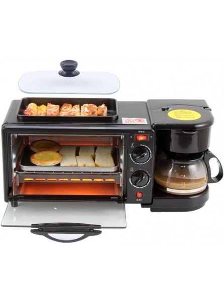 ALOW 3 In 1 Breakfast Machine Multifunction Maker Frying Pan Mini Oven Household Bread Pizza Oven Frying Pan B09P1C4JDX