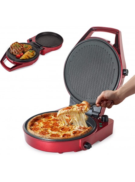 COMMERCIAL CHEF Countertop Pizza Maker Indoor Electric Countertop Grill Quesadilla Maker with Timer B09T2ZFG5D