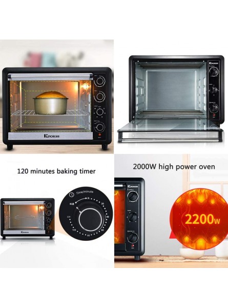 Electric Oven 60 Liters Large-capacity Baking Multi-function Electric Oven For Consumer And Commercial Use Eight-tube Automatic Cake And Pizza Electric Oven 120min Timing Color : Red B09M9W9JLM