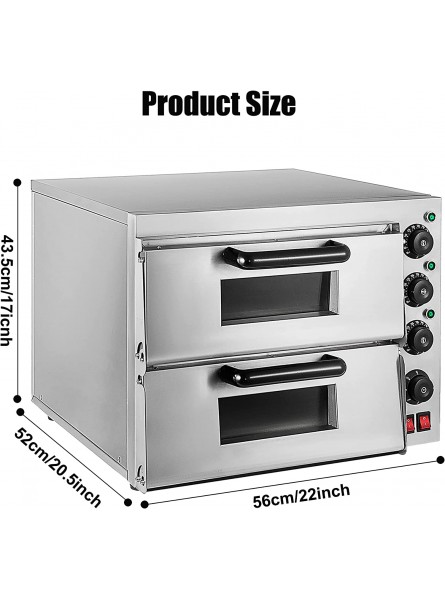 Electric Pizza Oven Stainless Steel Commercial Pizza Oven with Timer Electric Multifunction Toaster Grill Grill for Restaurant Home Party Pizza B09XDSS8C4