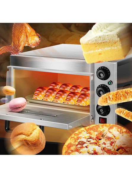 Electric Pizza Oven Stainless Steel Commercial Pizza Oven with Timer Electric Multifunction Toaster Grill Grill for Restaurant Home Party Pizza B09XDSS8C4