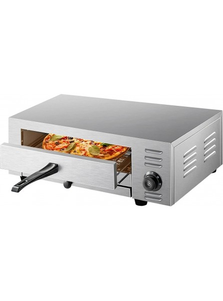 INVENOL Electric Pizza Oven Countertop Stainless Steel Up to 12 16 Inch Kitchen Cooking Appliance for Home Commercail Use Specification : 16 Inch B09M9GQBLB