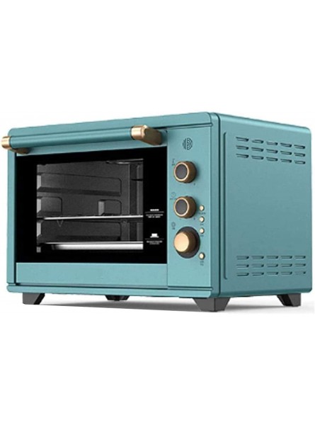 MingrXieh 38L mini oven 1800W pizza oven mini oven stainless steel heating element removable crumb tray temperature range 28~230℃ Color : Blue B09H6P4S8W