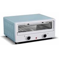 MOKY 12 inch Electric Pizza Oven Single Layer Independent Temperature and Time Control Stainless Steel Bake Toaster for Pizza Bread Baguette Pies B08R2QMDR9