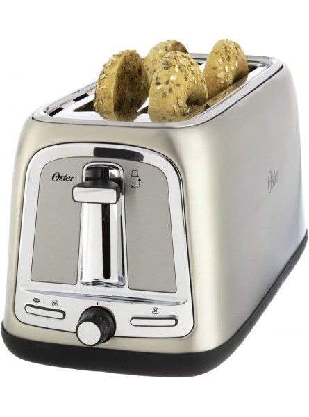 4 Slice Stainless Steel Toaster with Extra Wide Long Slots B0768LPF6P