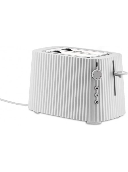 Alessi MDL08W USA Plissé Toaster in Thermoplastic Resin White. US Plug. 850W B08Y77QWNG